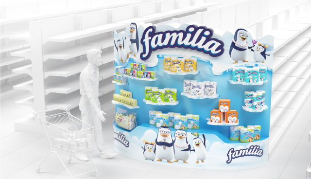 Стенд для продукции (Familia)