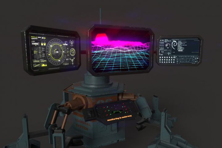 Sci-fi монитор