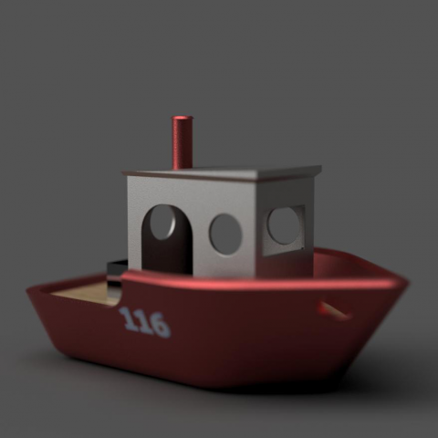 3D модель кораблика