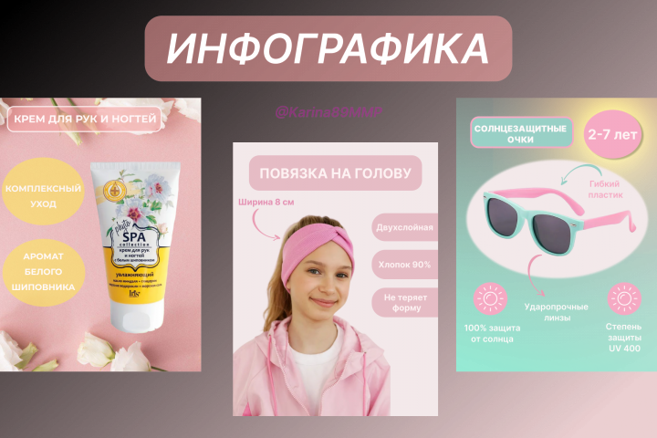 Инфографика карточек товара