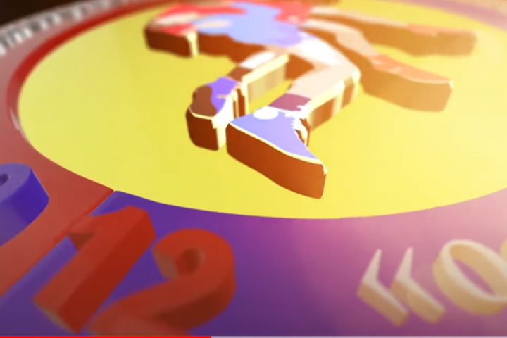 Логотип Волгоградской федерации самбо анимация