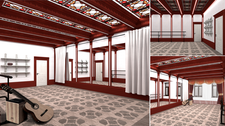 Интерьер танцевального зала