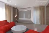Villa in Milano. Bathroom. Living room.