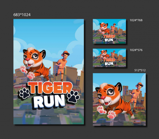 Баннер для игры TIGER RUN