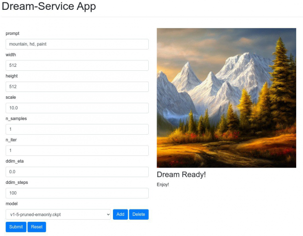 Веб-сервис Stable Diffusion для Google Cloud