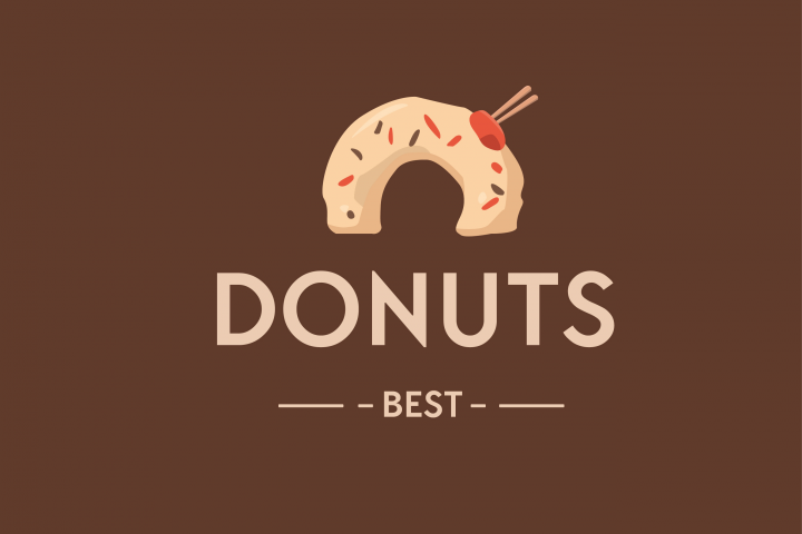 Логотип магазина пончиков