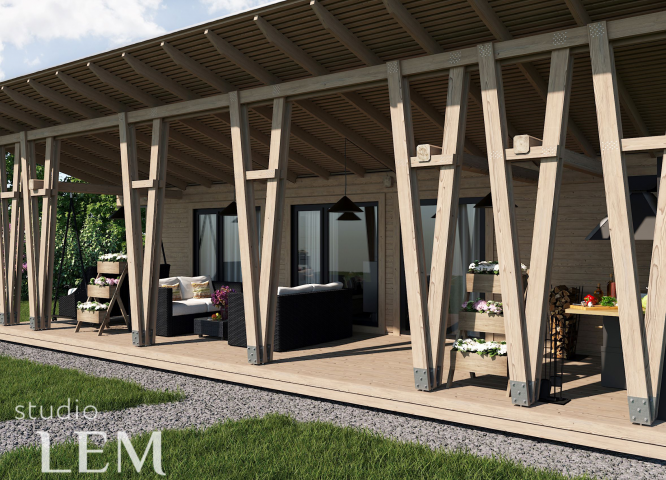 Гостевой домик с баней. Реконструкция.