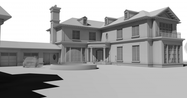 Усадьба в Тамбове. 3D модель