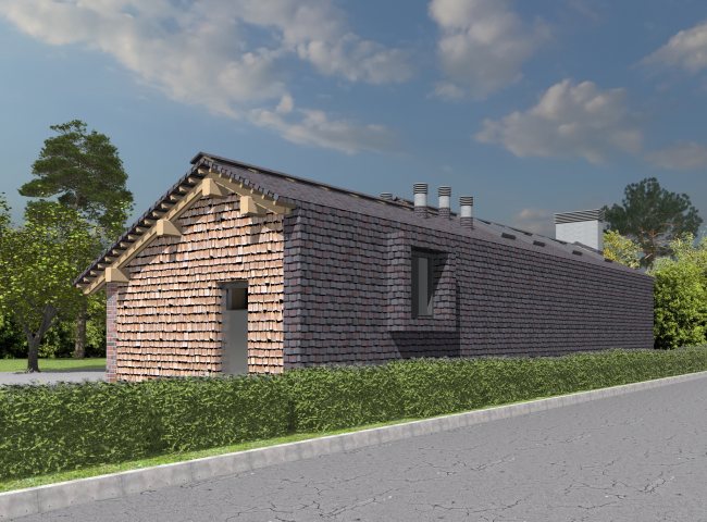 Здание с BBQ и квартирой для персонала