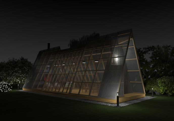 Беседка из поликарбоната