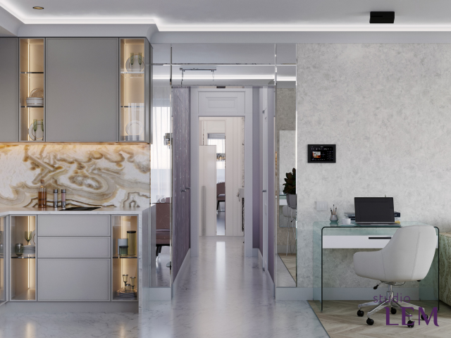 70 м2. Современная классика. Новостройка. Москва.