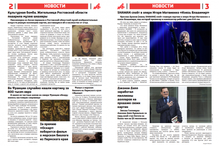 Создание газеты