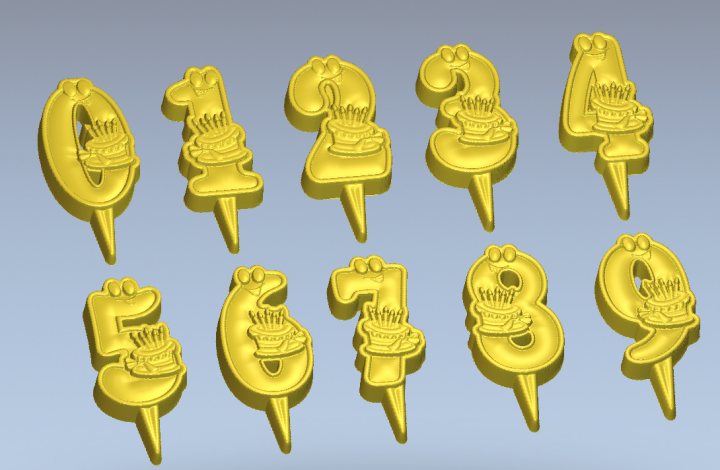 Свечи с тортиками