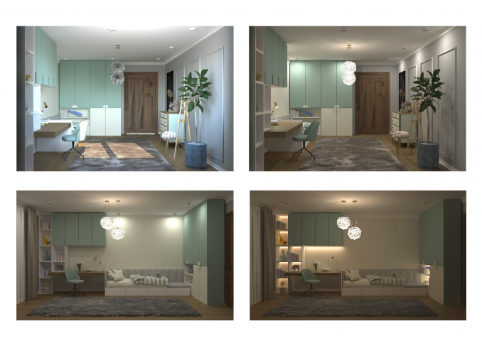 Визуализация детской комнаты в программе 3Ds max