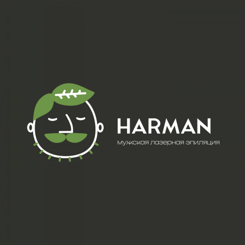 Логотип для студии мужской лазерной эпиляции