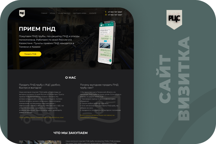 Сайт визитка, прием ПНД- по всей России