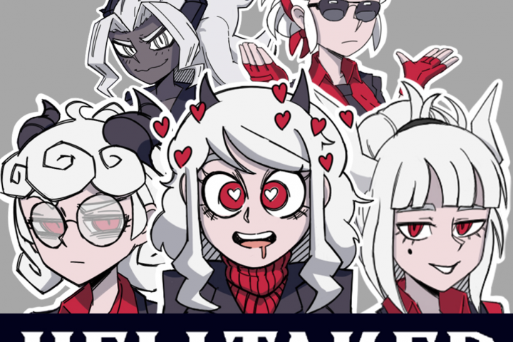 Стикеры для телеграм по игре Helltaker