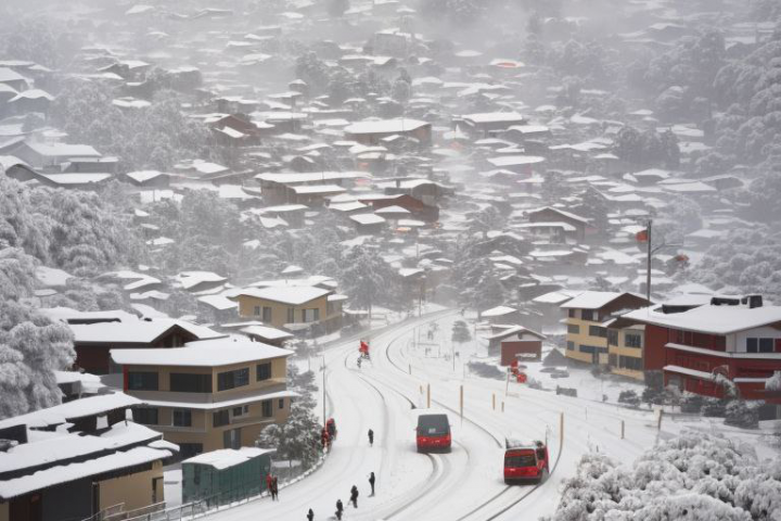 Снежный город