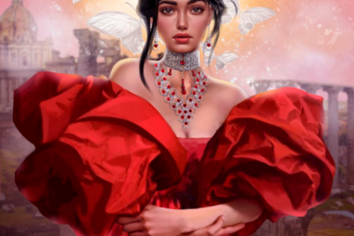 The princess with the red dress