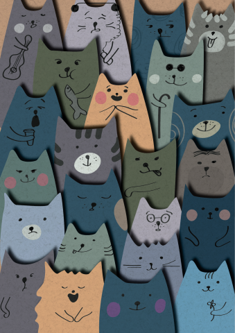 2d Персонаж Котики