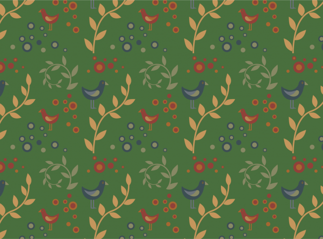 Паттерн обои принт Птички