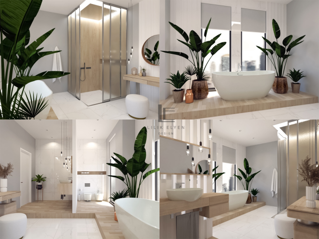 Интерьер ванной комнаты