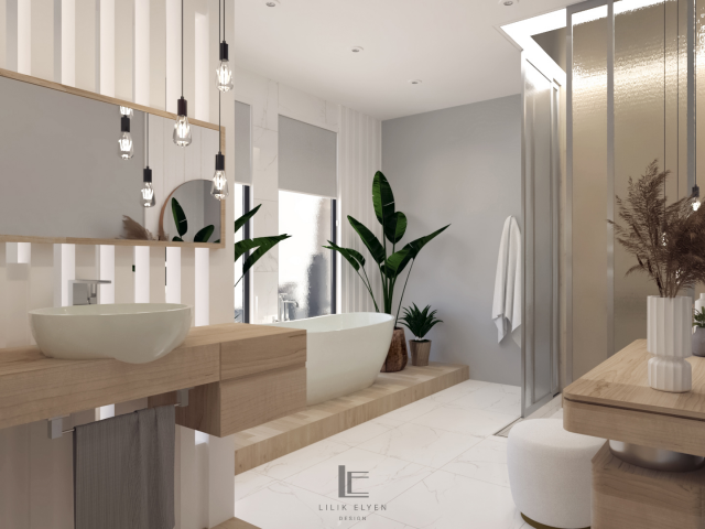 Ванная комната в стиле контемпорари