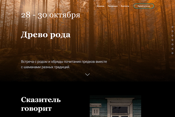 Лэндинг для выездного практикума