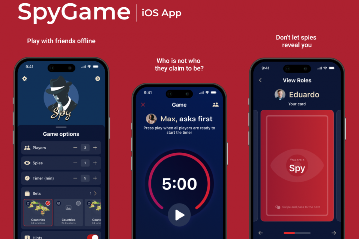 SpyGame - iOS приложение - Игра с друзьями
