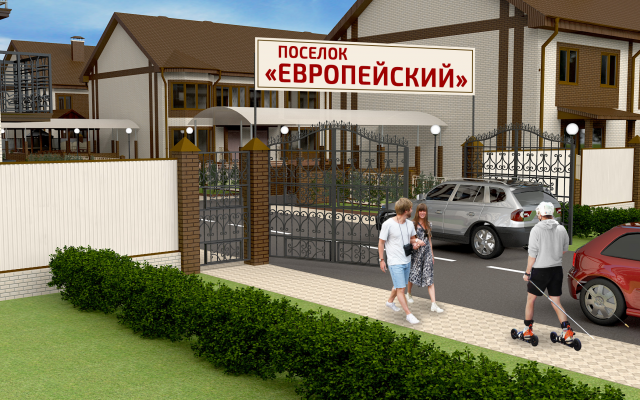 Вид на ворота