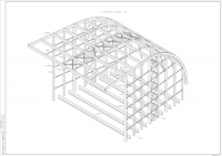 Конструкция металлического парковой сцены