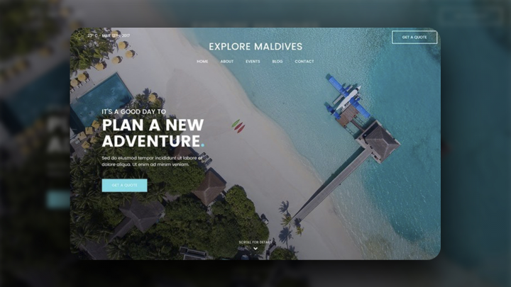 Дизайн в PSD + верстка