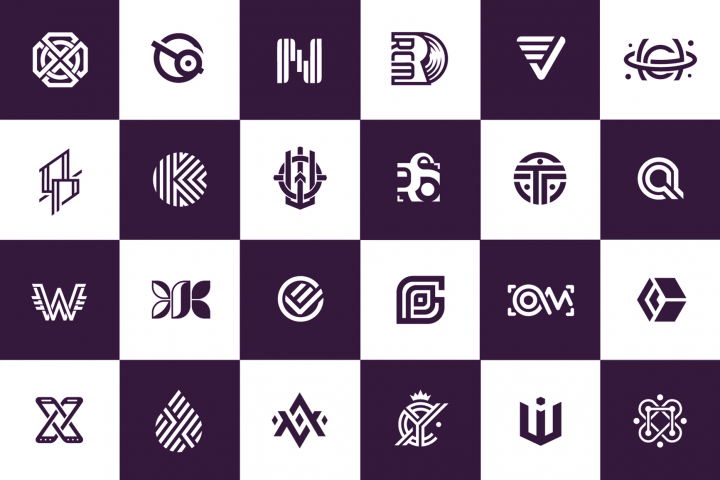 minimalistic sign - logoset