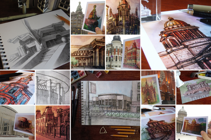 Архитектурные скетчи