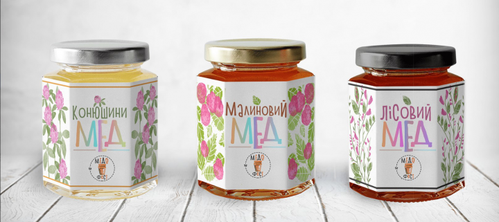 Дизайн упаковки меда для медового фестиваля