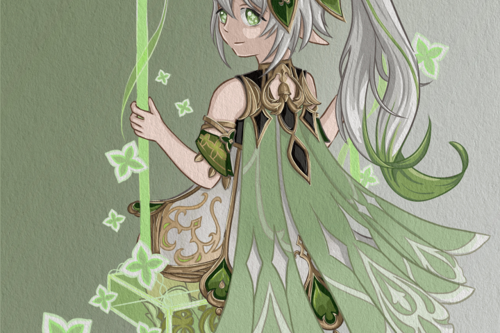 Фан арт персонажа Genshin Impact