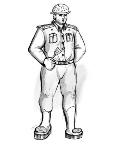 Capitan Chonk, концепт арт на заказ