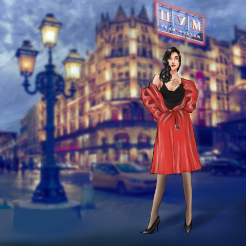 Fashion иллюстрация для соцсетей