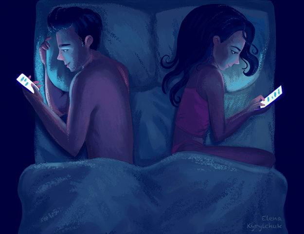 Иллюстрация об отношениях в паре