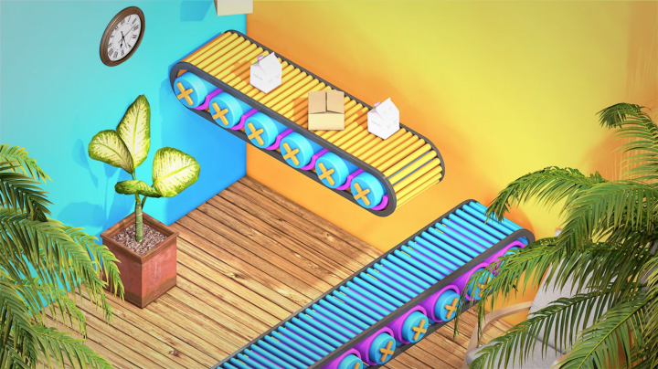 Конвейерная лента 3D