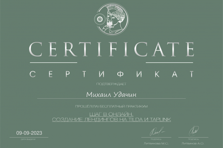 Одностраничный сайт в Тильда