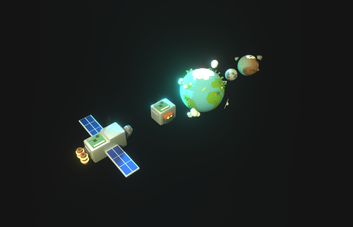 Спутник и размеры в соотношении с планетами