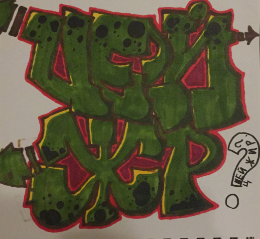 ЦЕЙЖР graffiti sketch