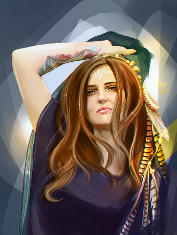 Лайт-арт, портрет по фото