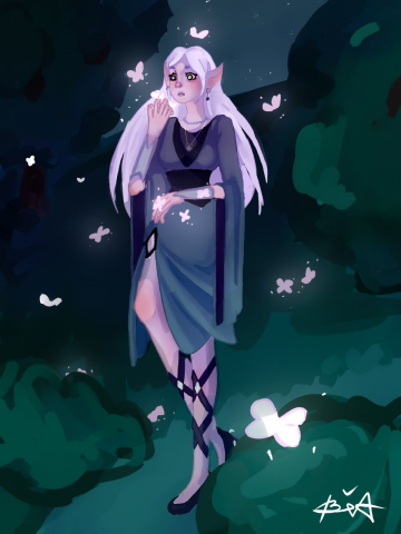 Эльф в Лесу