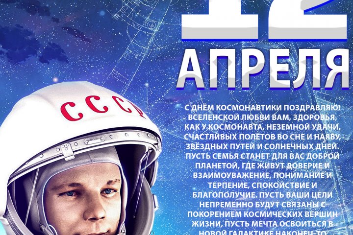 Поздравление ко дню Космонавтики