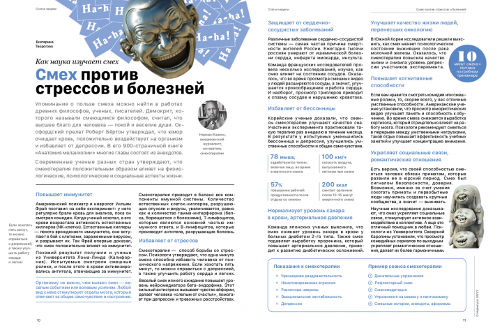 Верстка статьи для журнала