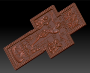 Крест - икона "Распятие с предстоящими"