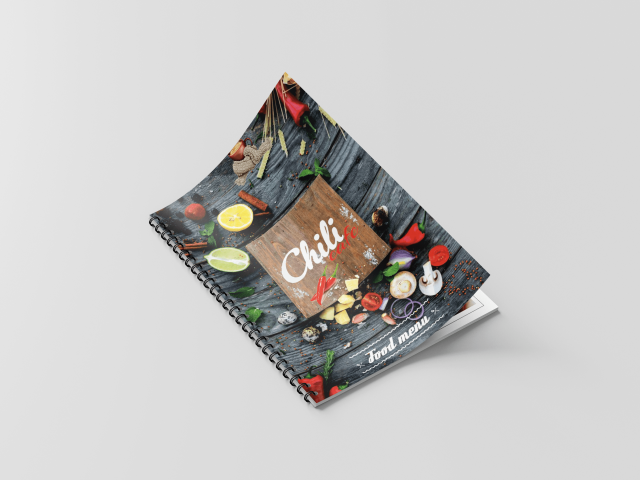 Меню на пружине для кафе