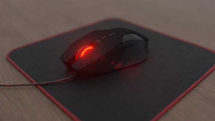 Визуализация игровой мыши.